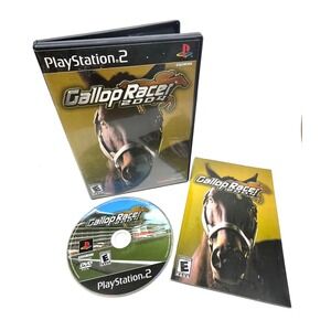 Gallop Racer 2004 PS2 Complete CIB Tested Horse Racing Game Tecmo simulation